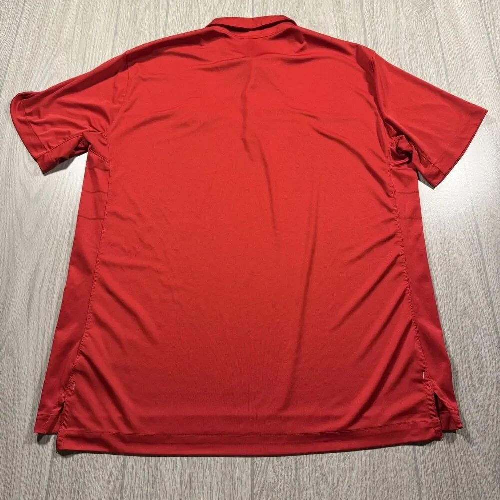 Ohio State Buckeyes Nike Golf Polo Men’s XL Scarlet Logo Dri Fit Performance EUC